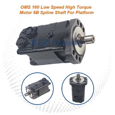 OMS 160 nízkorýchlostný motor s vysokým krútiacim momentom - ISO 6B drážkový hriadeľ pre priemyselnú platformu